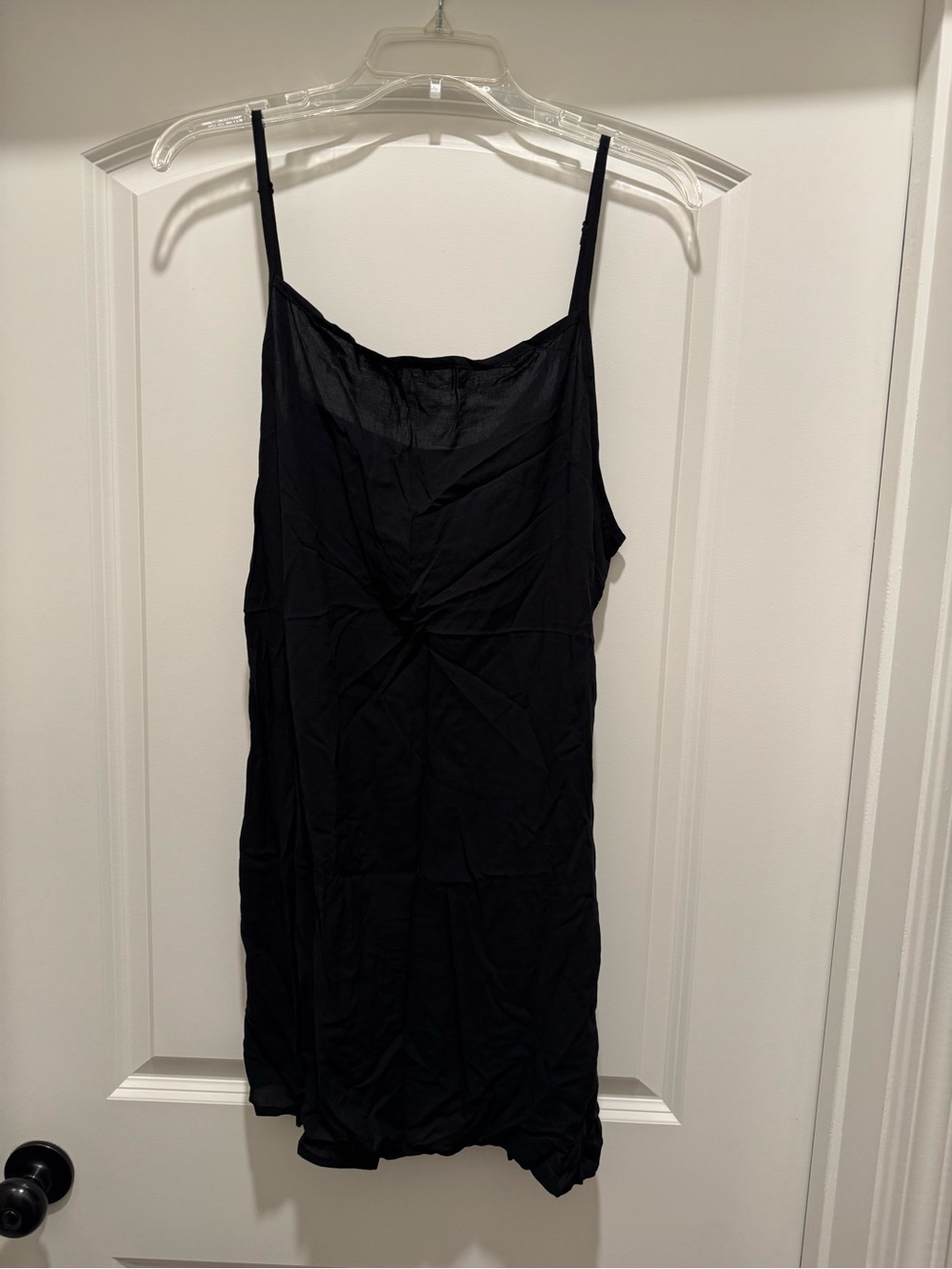 NWOT Free People Black Spaghetti Strap Slip Dress